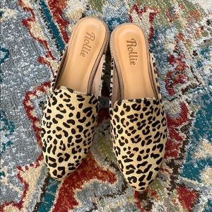 Leopard Print Mules - Rollie Nation